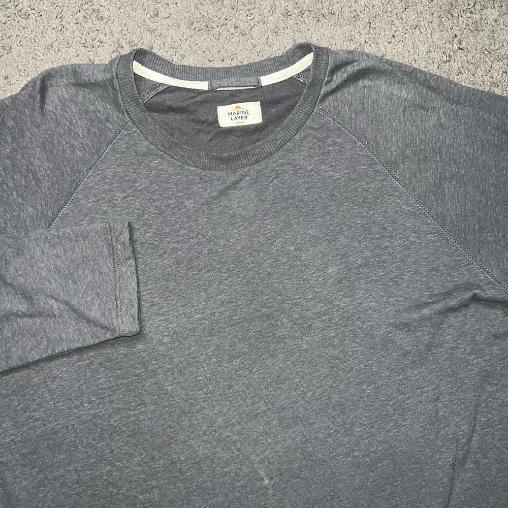 Marine Layer Longsleeve Men Large Mid Weight Crew Neck Casual Pullover